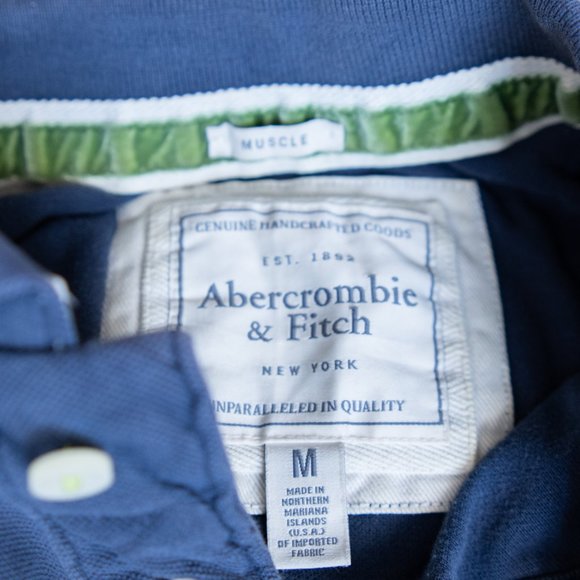 Abercrombie & Fitch blue polo shirt - Picture 4 of 4